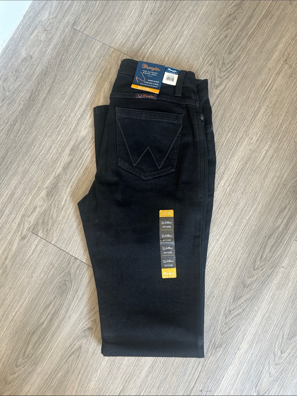 Wrangler Willow Black Jeans 11x36